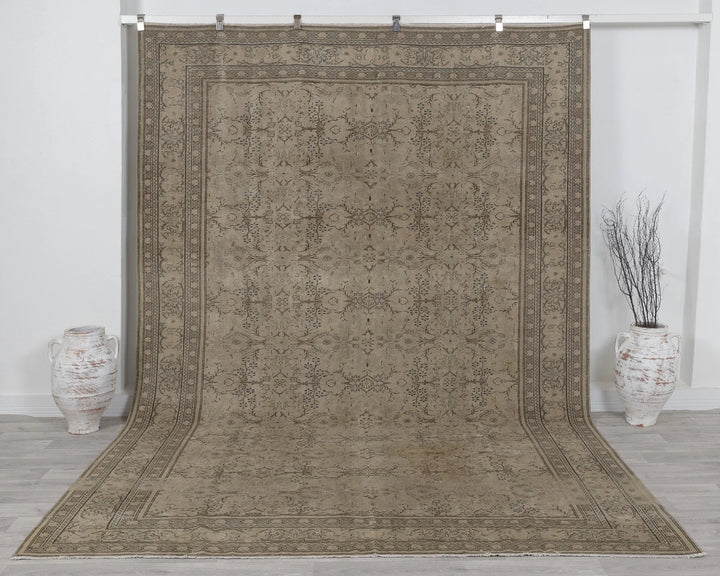 Multicolor Turkish Vintage Rug 8' 6" x 11' 4" Hand-Knotted | No. VR14638