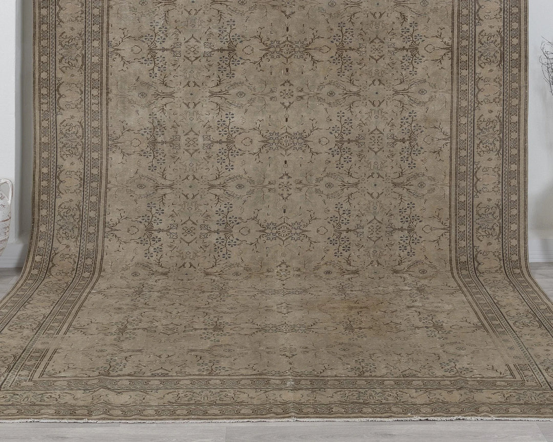 Multicolor Turkish Vintage Rug 8' 6" x 11' 4" Hand-Knotted | No. VR14638