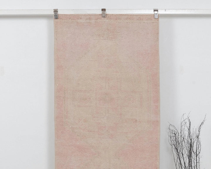 Multicolor Turkish Oushak Rug 3' 2" x 11' 7" Hand-Knotted | No. VR14675