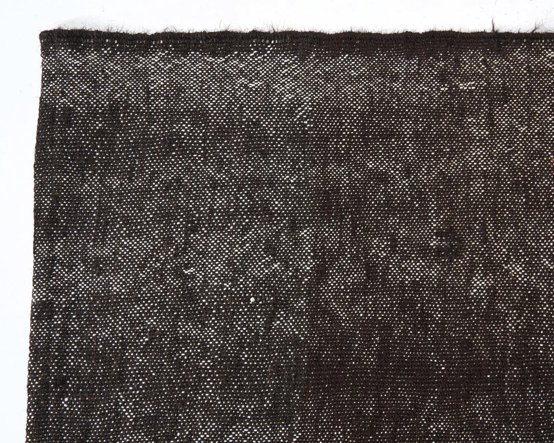 Brown Turkish Kilim Rug 6'9" x 9'10" Flat-Weave | No. VR14889