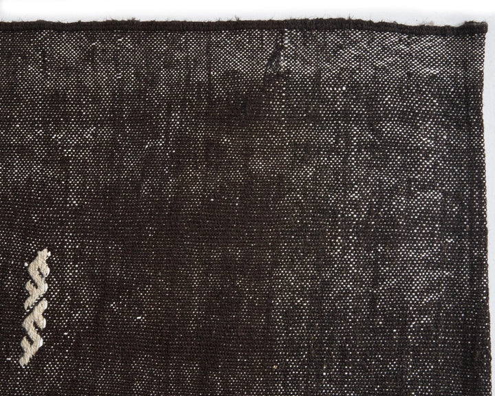 Brown Turkish Kilim Rug 6'9" x 9'10" Flat-Weave | No. VR14889