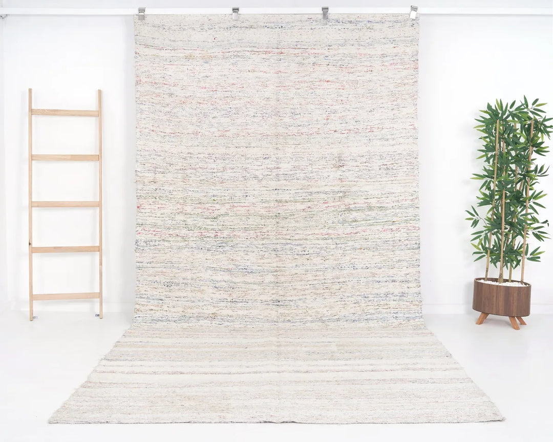 Multicolor Turkish Kilim Rug 5' 8" x 11' 3" Flat-Weave | No. VR14977