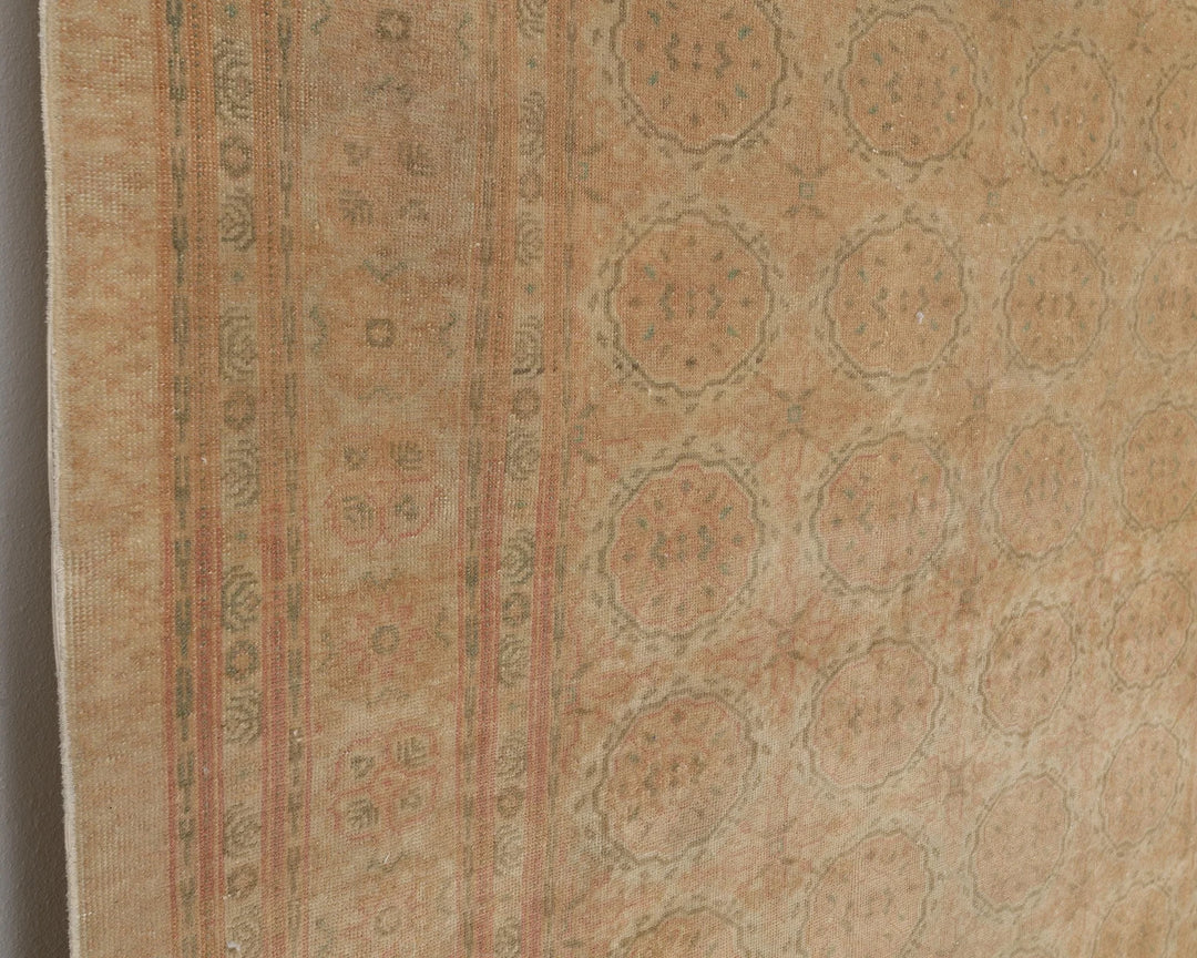 Beige Turkish Oushak Rug 8' 4" x 12' 2" Hand-Knotted | No. VR14986