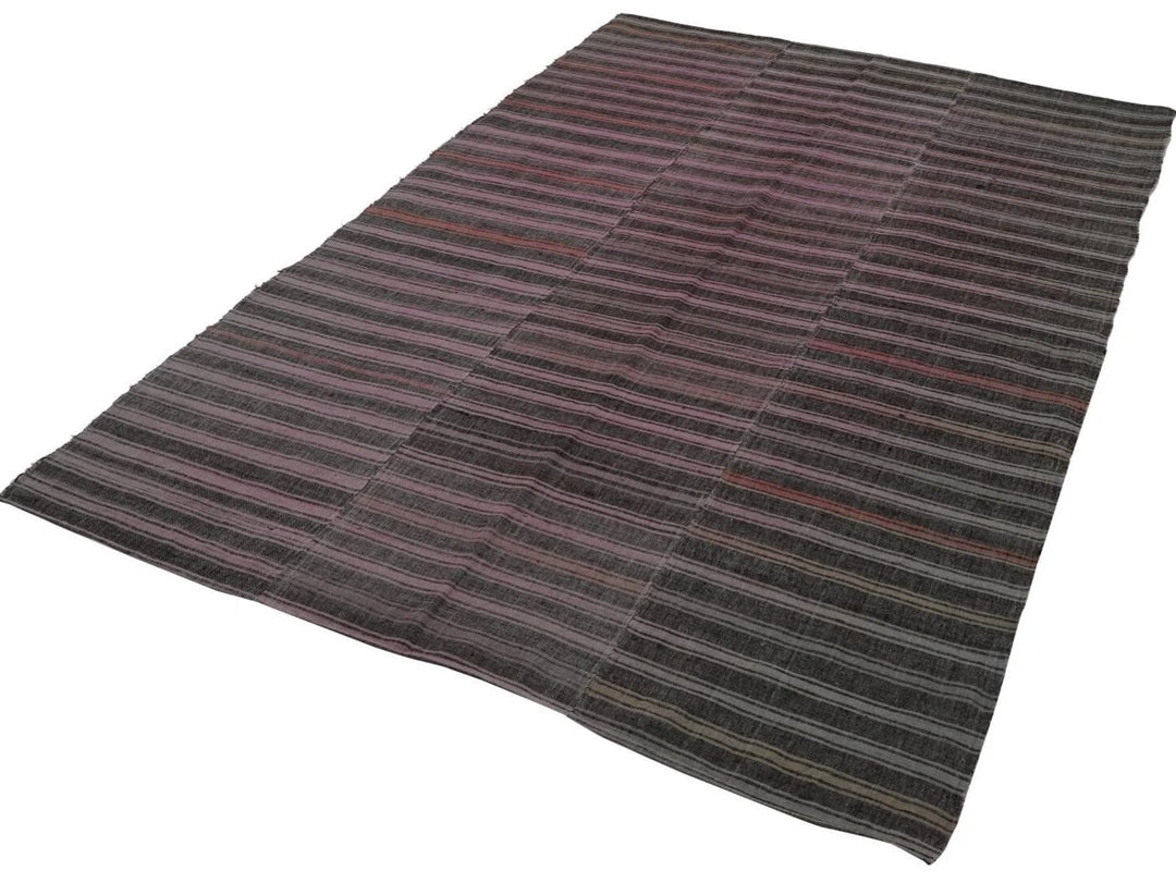 Multicolor Turkish Kilim Rug 6'1" x 9'6" Flat-Weave | No. VR15103