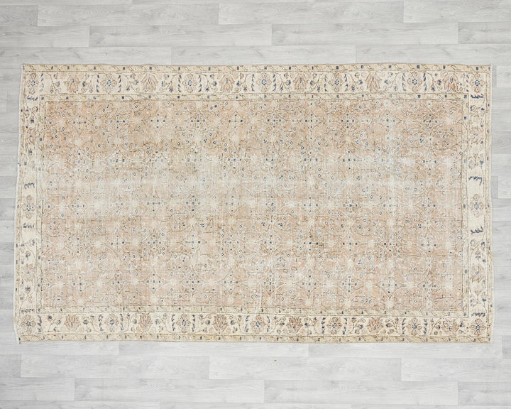 Multicolor Turkish Vintage Rug 4' 8" x 7' 1" Hand-Knotted | No. VR15168