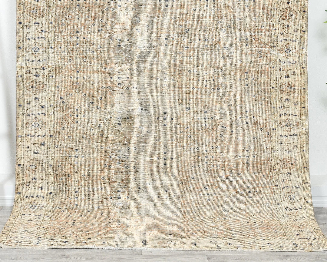 Multicolor Turkish Vintage Rug 4' 8" x 7' 1" Hand-Knotted | No. VR15168
