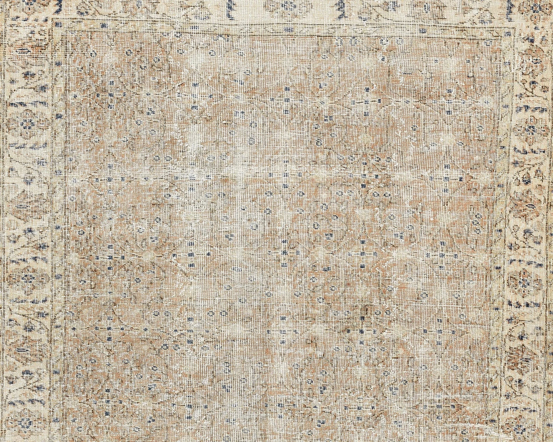 Multicolor Turkish Vintage Rug 4' 8" x 7' 1" Hand-Knotted | No. VR15168
