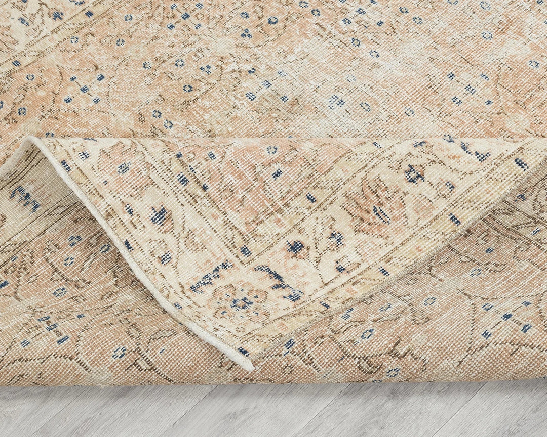 Multicolor Turkish Vintage Rug 4' 8" x 7' 1" Hand-Knotted | No. VR15168
