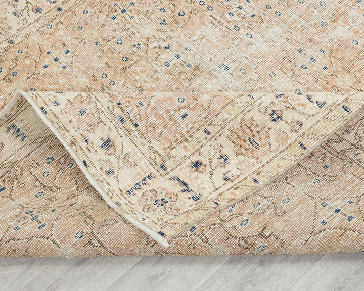 Multicolor Turkish Vintage Rug 4' 8" x 7' 1" Hand-Knotted | No. VR15168