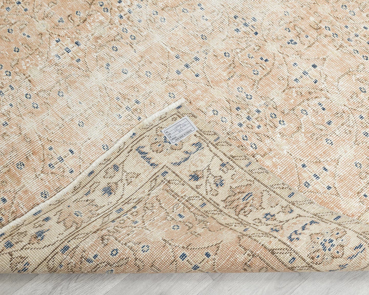 Multicolor Turkish Vintage Rug 4' 8" x 7' 1" Hand-Knotted | No. VR15168