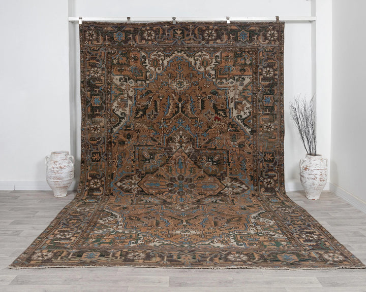 Multicolor Turkish Oushak Rug 8' 4" x 12' 2" Hand-Knotted | No. VR15251