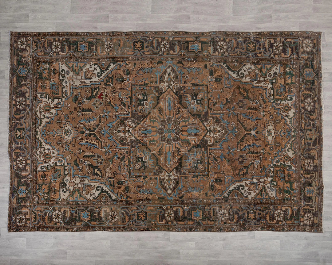 Multicolor Turkish Oushak Rug 8' 4" x 12' 2" Hand-Knotted | No. VR15251