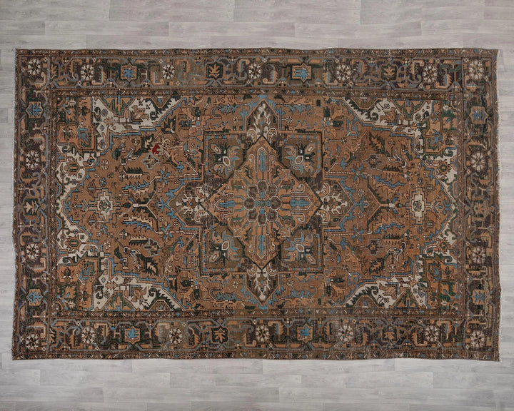 Multicolor Turkish Oushak Rug 8' 4" x 12' 2" Hand-Knotted | No. VR15251