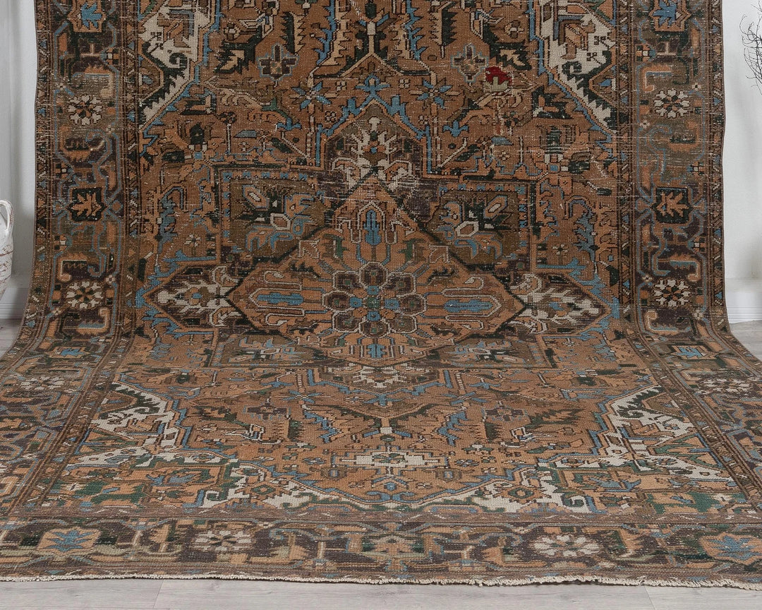 Multicolor Turkish Oushak Rug 8' 4" x 12' 2" Hand-Knotted | No. VR15251