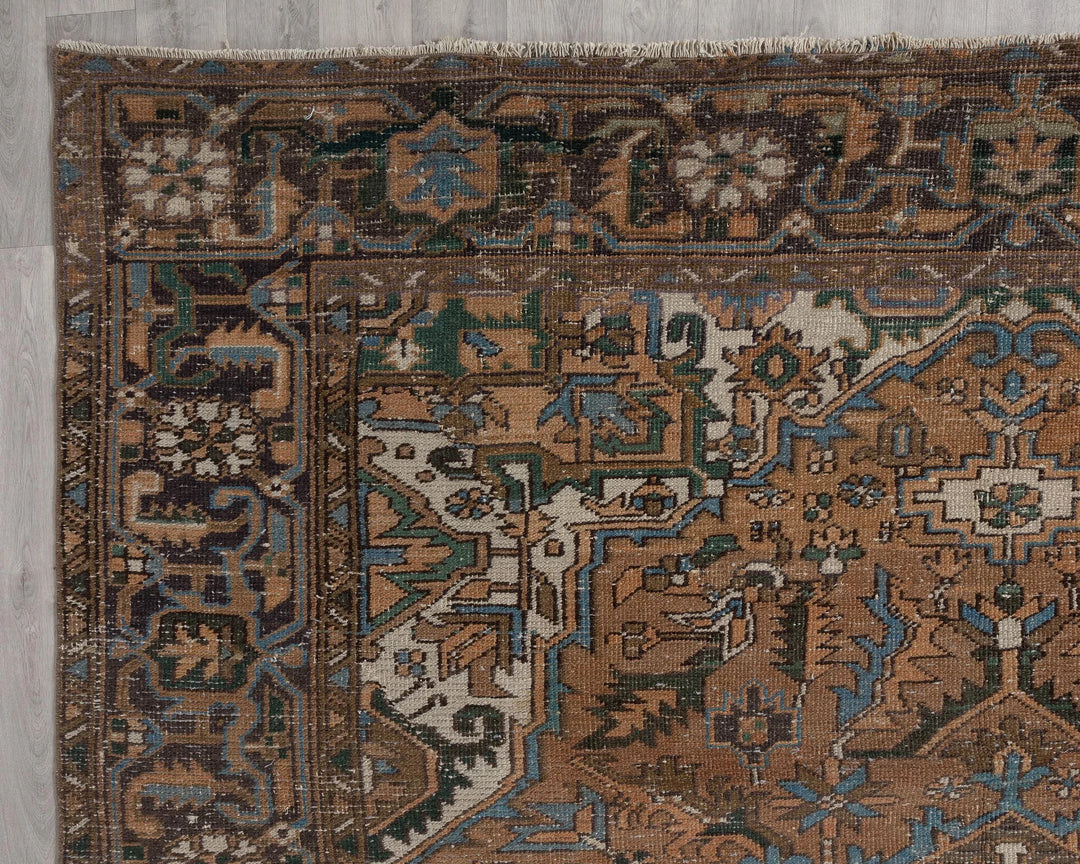 Multicolor Turkish Oushak Rug 8' 4" x 12' 2" Hand-Knotted | No. VR15251