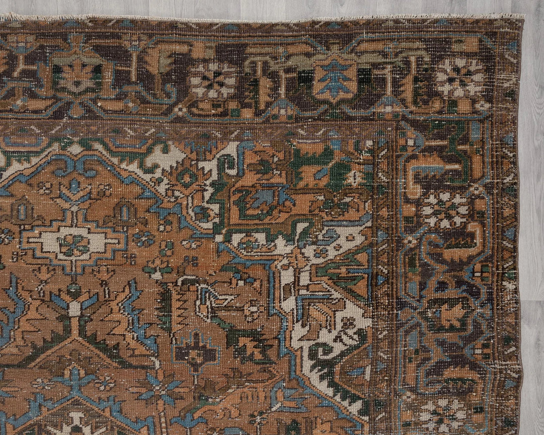 Multicolor Turkish Oushak Rug 8' 4" x 12' 2" Hand-Knotted | No. VR15251
