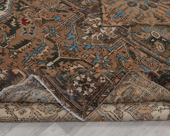 Multicolor Turkish Oushak Rug 8' 4" x 12' 2" Hand-Knotted | No. VR15251