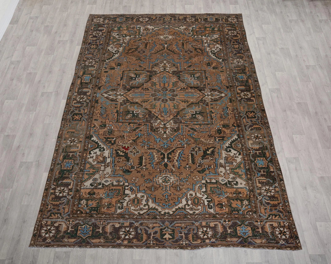 Multicolor Turkish Oushak Rug 8' 4" x 12' 2" Hand-Knotted | No. VR15251