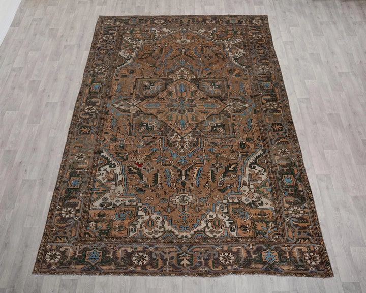 Multicolor Turkish Oushak Rug 8' 4" x 12' 2" Hand-Knotted | No. VR15251