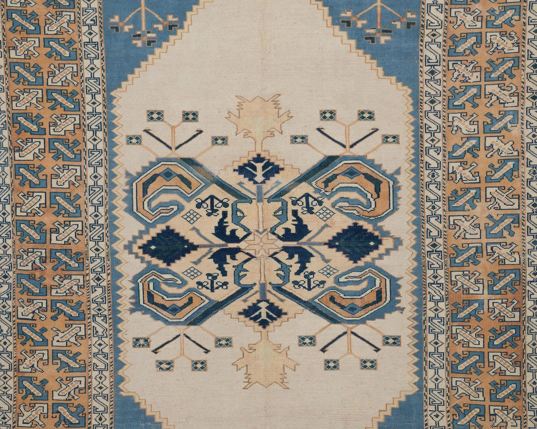 Multicolor Turkish Oushak Rug 6'2" x 8'2" Hand-Knotted | No. VR15347