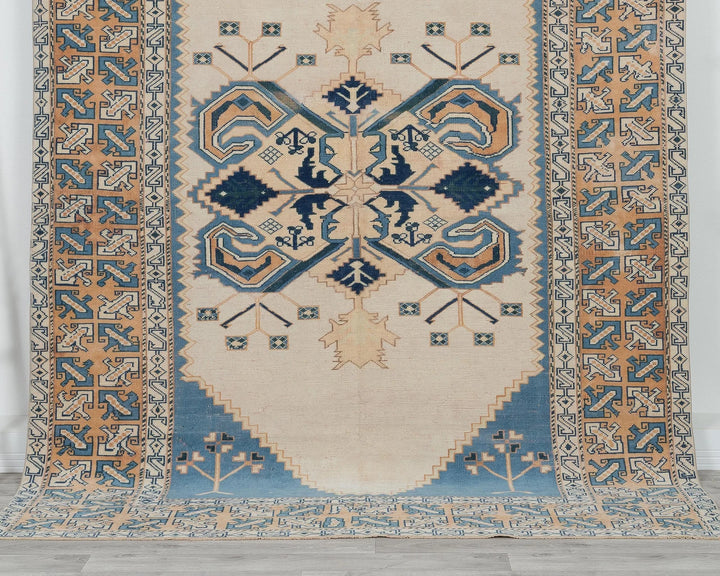 Multicolor Turkish Oushak Rug 6'2" x 8'2" Hand-Knotted | No. VR15347