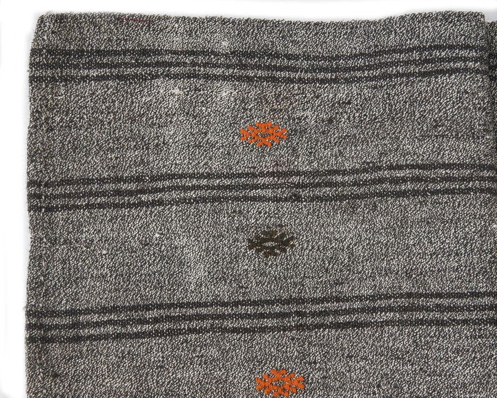 Gray Turkish Kilim Rug 2'11" x 18'8" Flat-Weave | No. VR15416