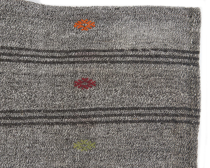 Gray Turkish Kilim Rug 2'11" x 18'8" Flat-Weave | No. VR15416