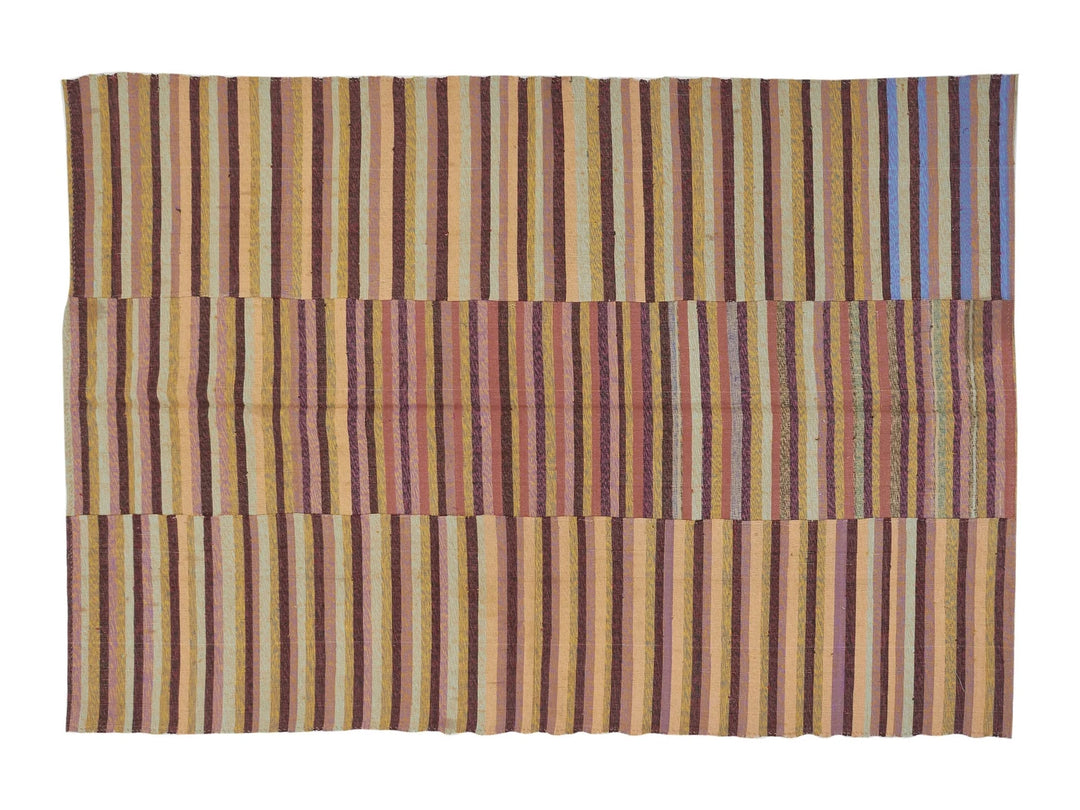 Multicolor Turkish Kilim Rug 9' 2" x 6' 7" Flat-Weave | No. VR15559