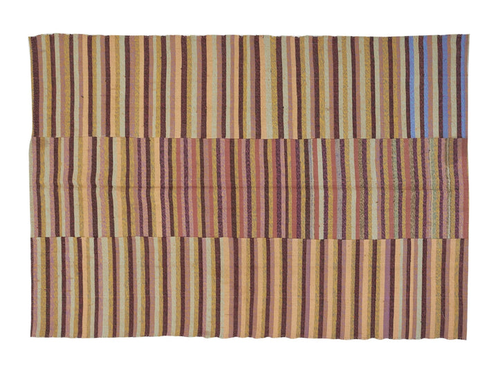 Multicolor Turkish Kilim Rug 9' 2" x 6' 7" Flat-Weave | No. VR15559