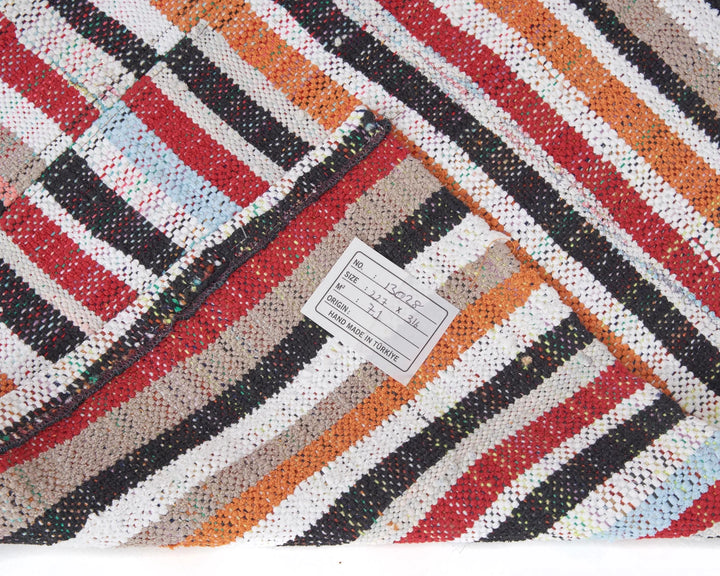 Multicolor Turkish Kilim Rug 7' 5" x 10' 4" Flat-Weave | No. VR15572