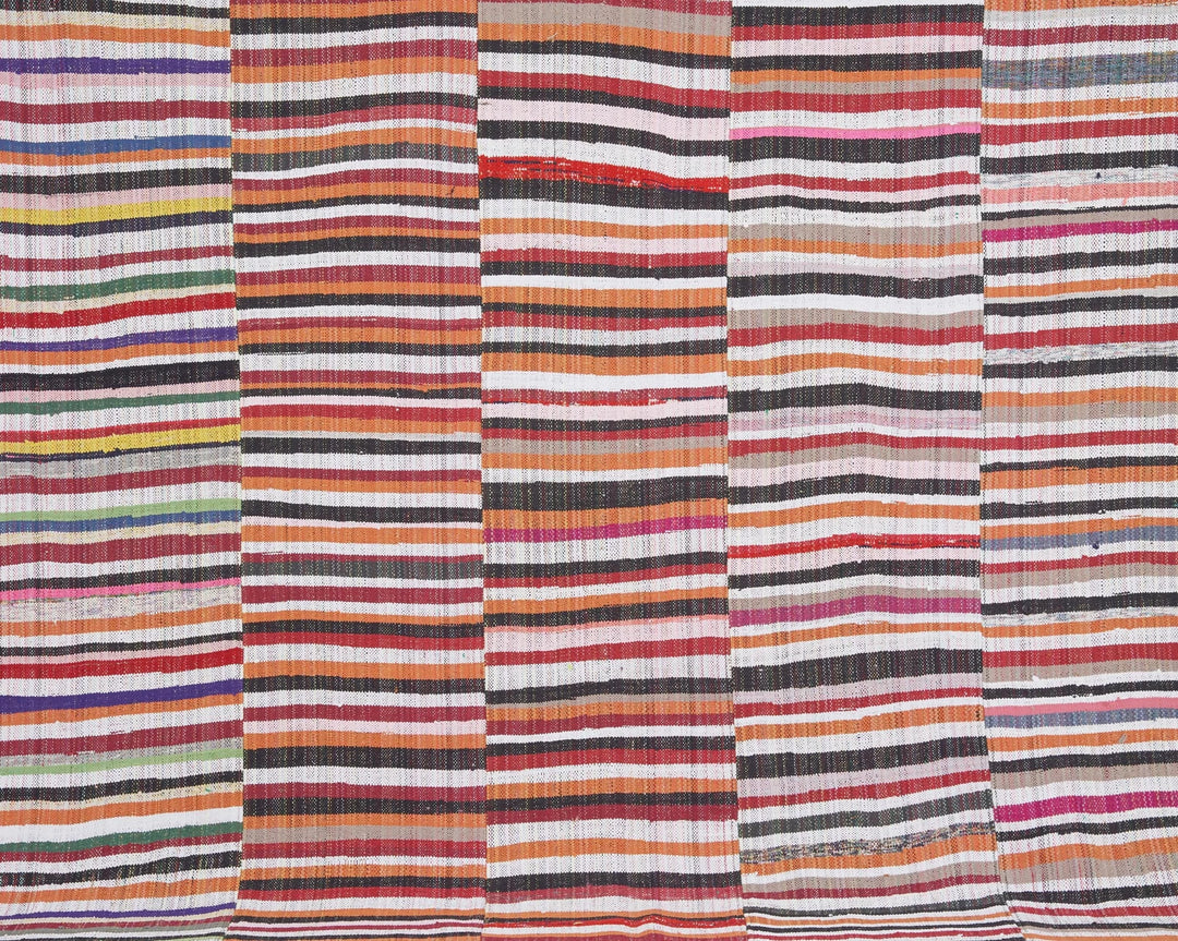 Multicolor Turkish Kilim Rug 7' 5" x 10' 4" Flat-Weave | No. VR15572