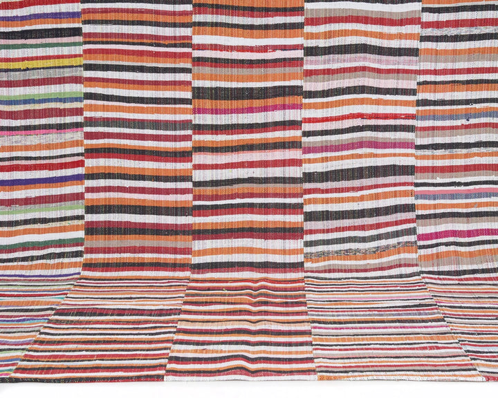 Multicolor Turkish Kilim Rug 7' 5" x 10' 4" Flat-Weave | No. VR15572