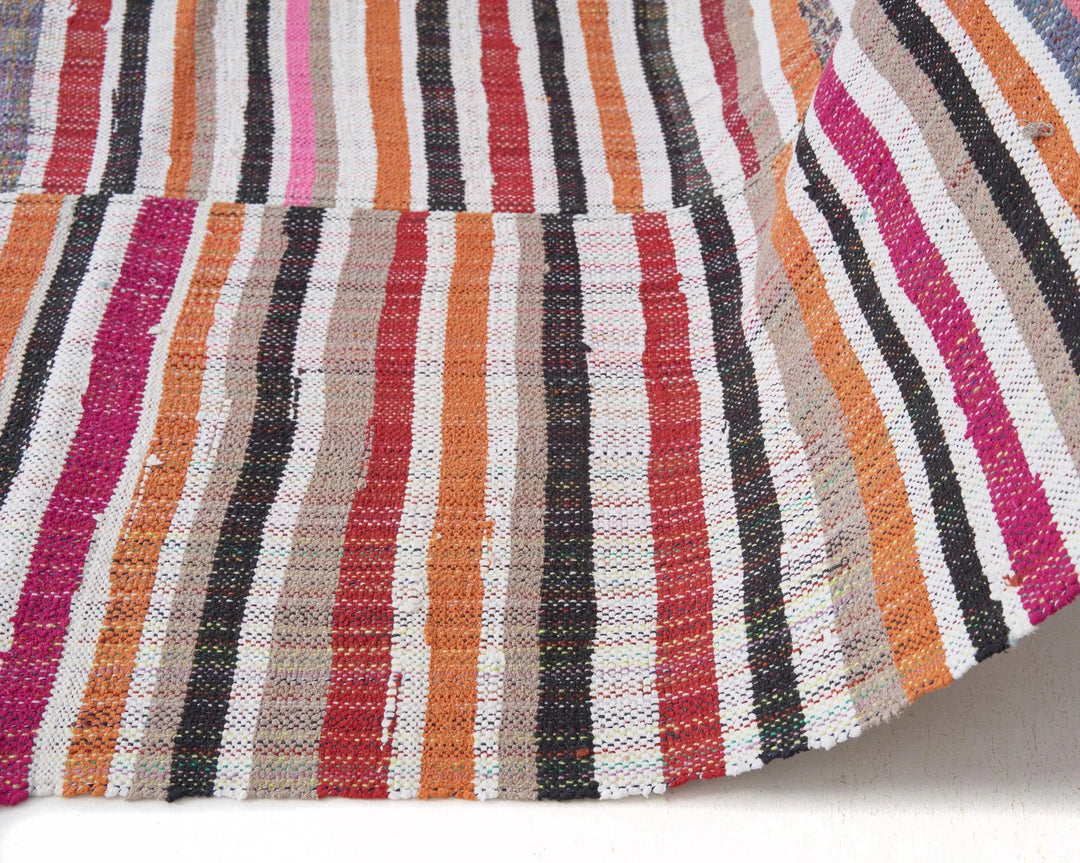 Multicolor Turkish Kilim Rug 7' 5" x 10' 4" Flat-Weave | No. VR15572