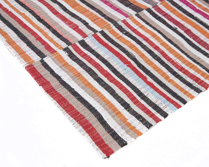 Multicolor Turkish Kilim Rug 7' 5" x 10' 4" Flat-Weave | No. VR15572