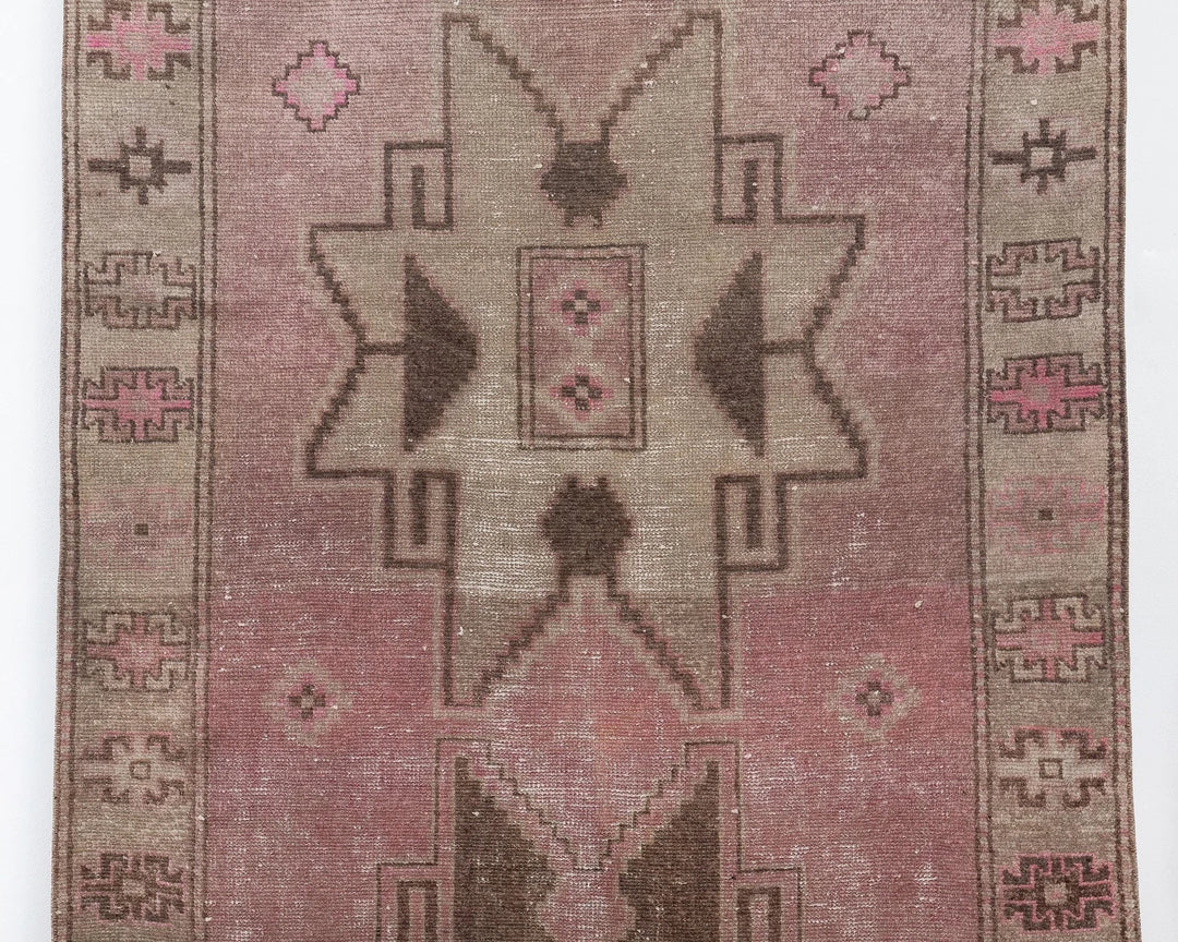 Multicolor Turkish Oushak Rug 3' 11" x 11' 10" Hand-Knotted | No. VR15644
