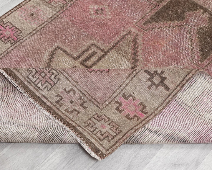 Multicolor Turkish Oushak Rug 3' 11" x 11' 10" Hand-Knotted | No. VR15644
