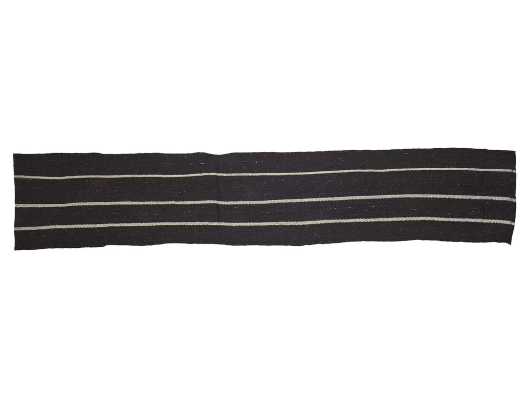 Brown Turkish Kilim Rug 2'2" x 13'5" Flat-Weave | No. VR15684