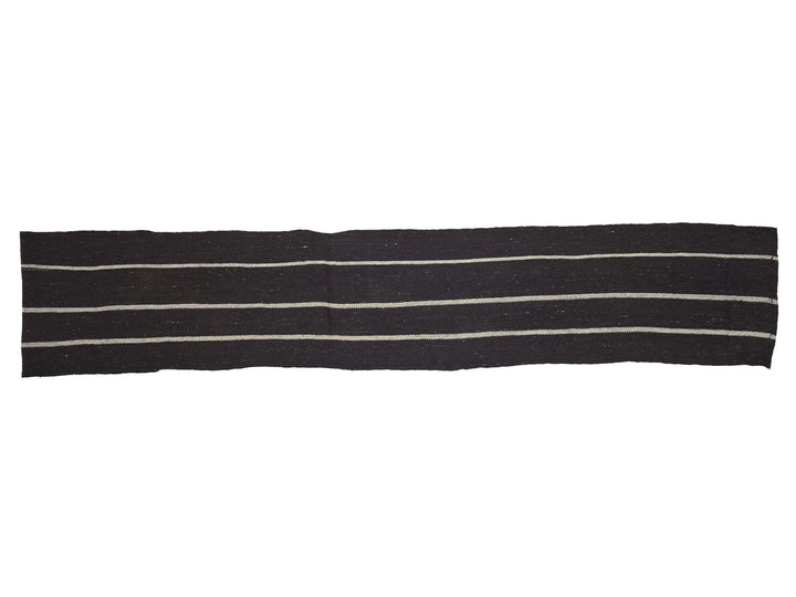 Brown Turkish Kilim Rug 2'2" x 13'5" Flat-Weave | No. VR15684