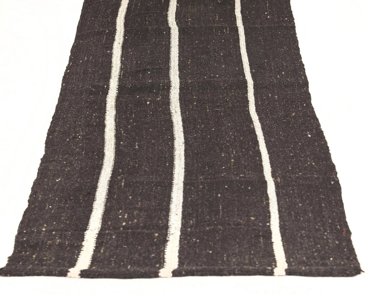 Brown Turkish Kilim Rug 2'2" x 13'5" Flat-Weave | No. VR15684