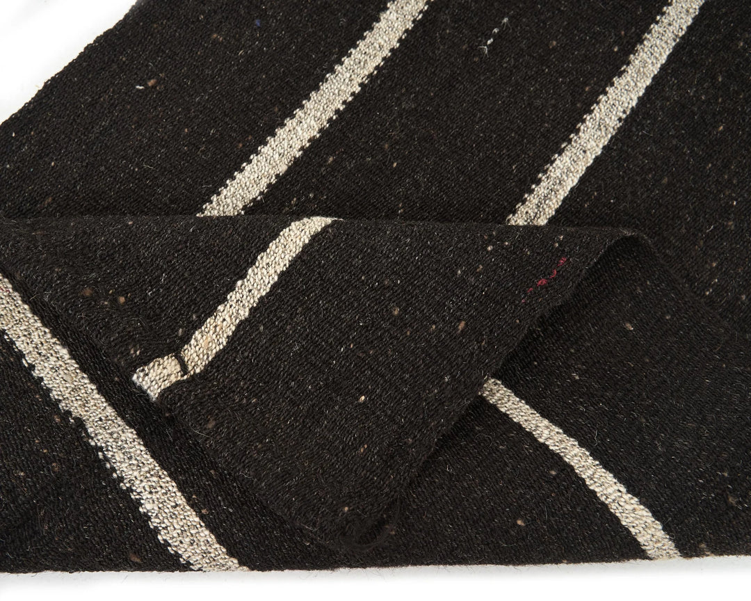 Brown Turkish Kilim Rug 2'2" x 13'5" Flat-Weave | No. VR15684