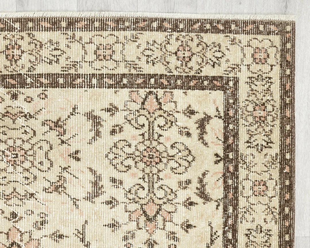 Rust Oushak Rug 3' 7" x 6' 7" | No. VR15755