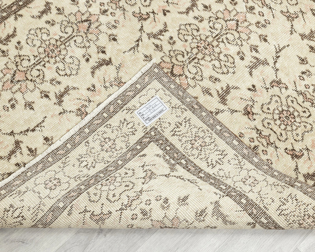 Rust Oushak Rug 3' 7" x 6' 7" | No. VR15755