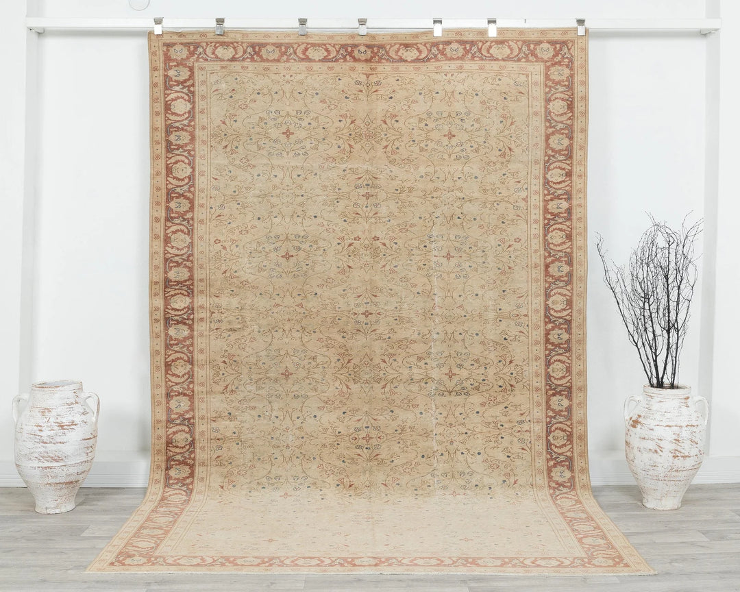 Multicolor Turkish Oushak Rug 6' x 10' Hand-Knotted