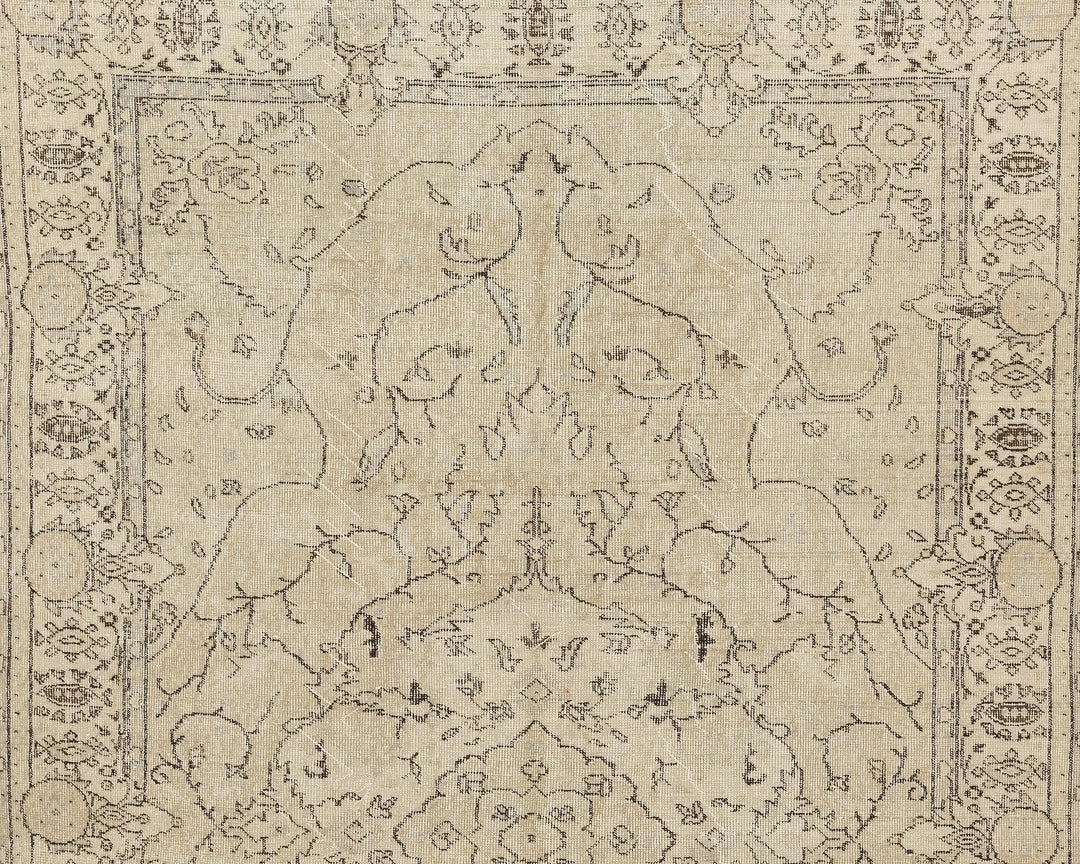 Multicolor Turkish Oushak Rug 6'2" x 10'1" Hand-Knotted | No. VR15892