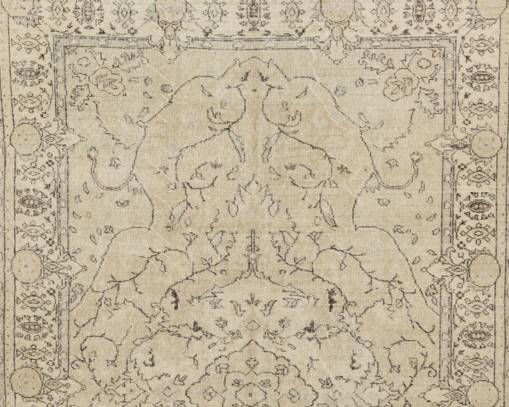 Multicolor Turkish Oushak Rug 6'2" x 10'1" Hand-Knotted | No. VR15892