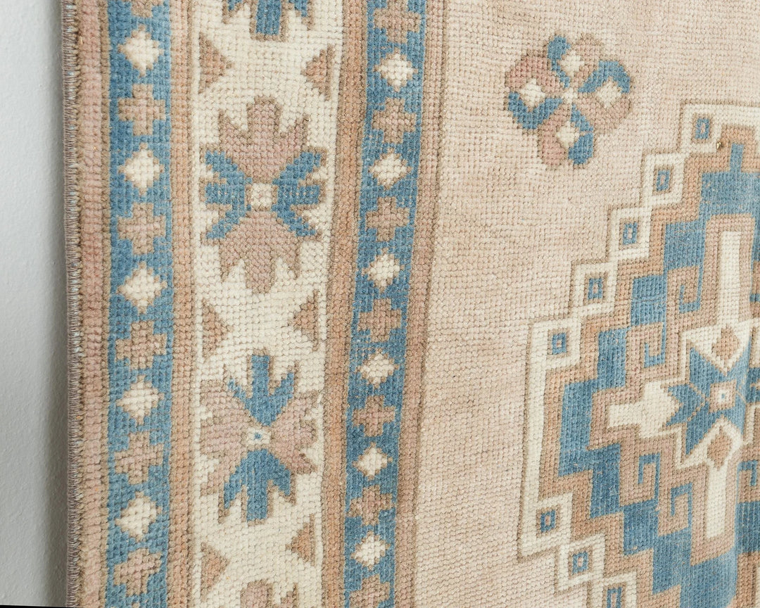 Multicolor Turkish Oushak Rug 4' 5" x 6' 2" Hand-Knotted | No. VR15971