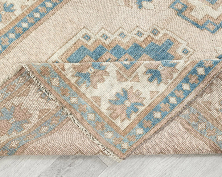 Multicolor Turkish Oushak Rug 4' 5" x 6' 2" Hand-Knotted | No. VR15971