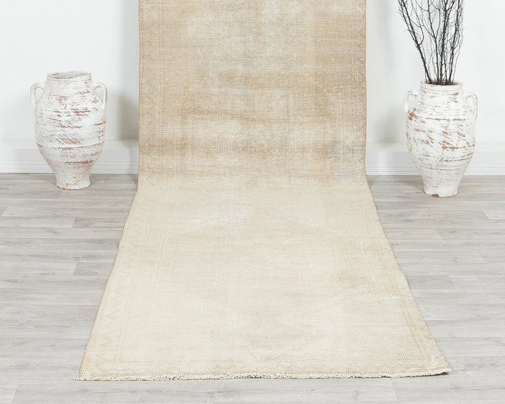 Multicolor Turkish Oushak Rug 3' 5" x 12' 1" Hand-Knotted | No. VR15973