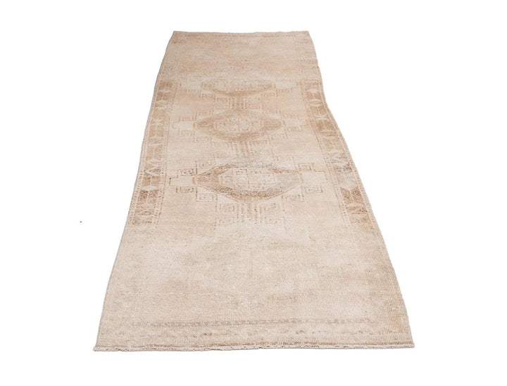 Multicolor Turkish Oushak Rug 3'7" x 11'4" Hand-Knotted | No. VR15981