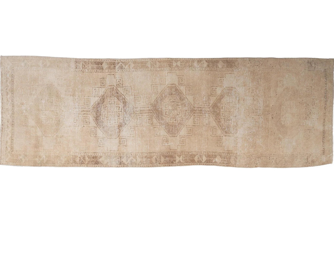 Multicolor Turkish Oushak Rug 3'7" x 11'4" Hand-Knotted | No. VR15981